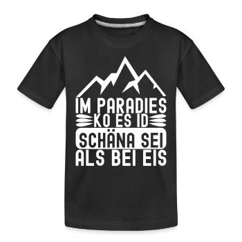 Allgäu Bayern - Kinder Premium Bio T-Shirt - Schwarz - Vorne