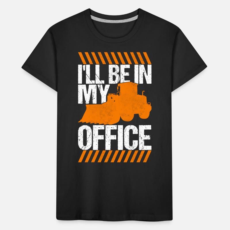 Baustelle Bagger Baggerfahrer Kinder Premium Bio T-Shirt