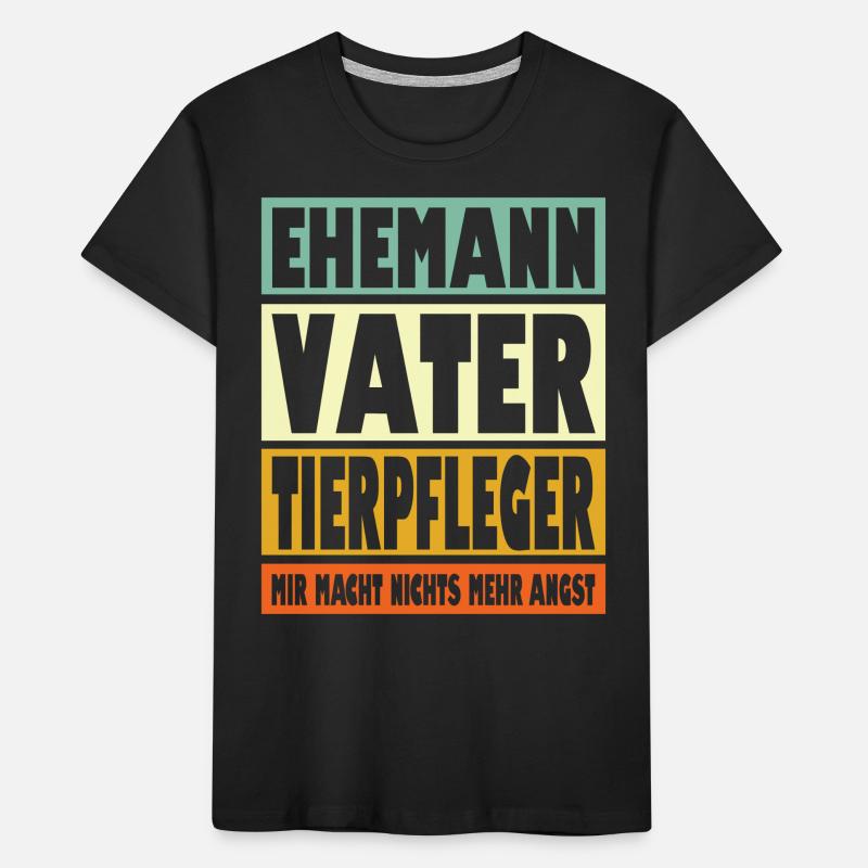 Tierpfleger Vater Ehemann Held Kinder Premium Bio T-Shirt
