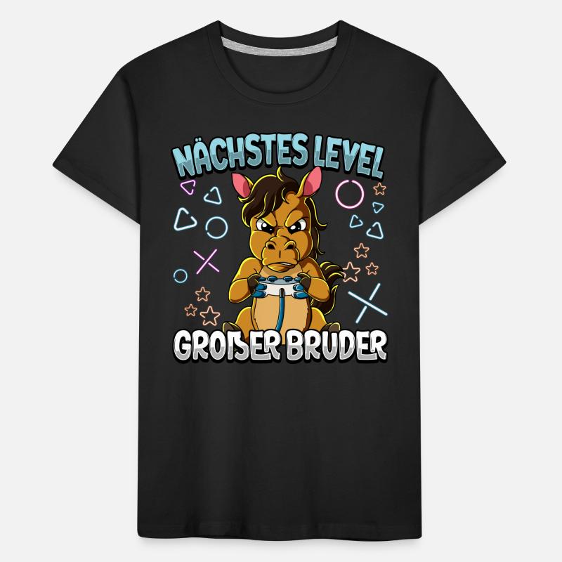 Nächstes Level Großer Bruder Kinder Premium Bio T-Shirt