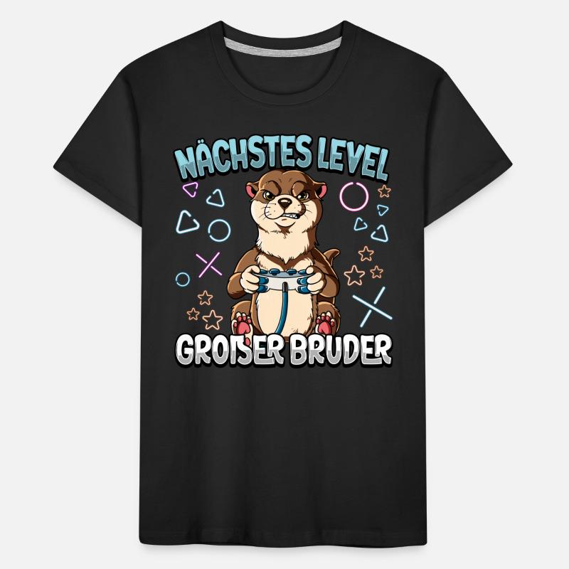 Nächstes Level Großer Bruder Kinder Premium Bio T-Shirt