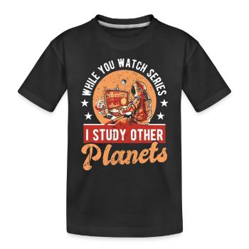 Mars Astronomie Science Recherche spatiale - T-shirt bio Premium Enfant - noir - Devant