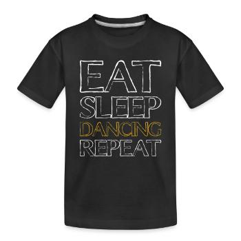 Manger sleep dancing - T-shirt bio Premium Enfant - noir - Devant