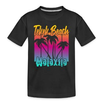 Telek Beach Malaisie - T-shirt bio Premium Enfant - noir - Devant