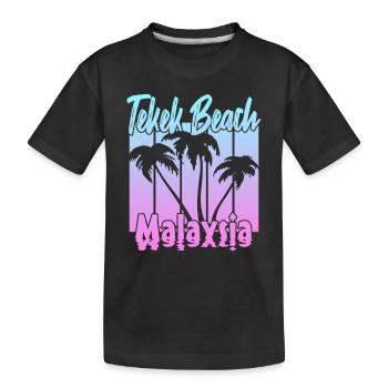 Telek Beach Malaisie - T-shirt bio Premium Enfant - noir - Devant