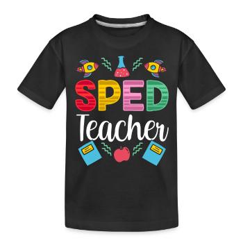 Enseignante en éducation de l’enfance en difficulté Profession de l’éducation de l’enfance en difficulté - T-shirt bio Premium Enfant - noir - Devant