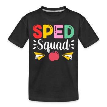 Équipe d’éducation de l’enfance en difficulté Profession d’enseignant en éducation de l’enfance en difficulté - T-shirt bio Premium Enfant - noir - Devant