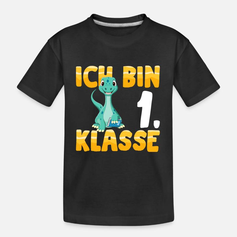 Ich bin 1. Klasse - Kinder Premium Bio T-Shirt - Schwarz