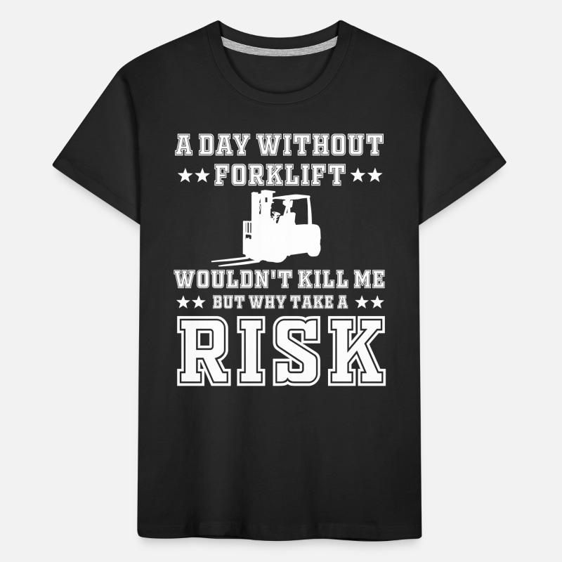 Funny Forklift Driver Gift Kids' Premium Organic T-Shirt