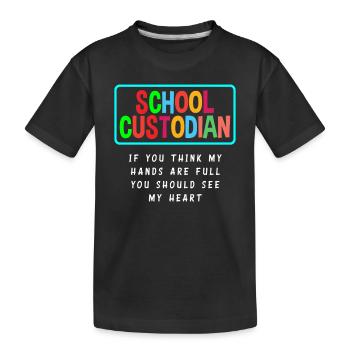 École Concierge Coeur Profession Passion - T-shirt bio Premium Enfant - noir - Devant