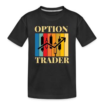 Négociation d'options Cash Secured Puts Future Forex - T-shirt bio Premium Enfant - noir - Devant