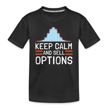 Négociation d'options Cash Secured Puts Future Forex - T-shirt bio Premium Enfant - noir - Devant