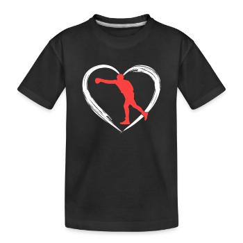 Boxen love - Kinder Premium Bio T-Shirt - Schwarz - Vorne