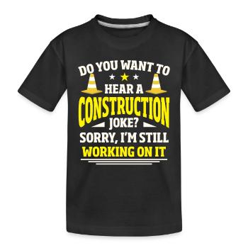 Carpentry Carpenter Worker - Kids' Premium Organic T-Shirt - black - Front