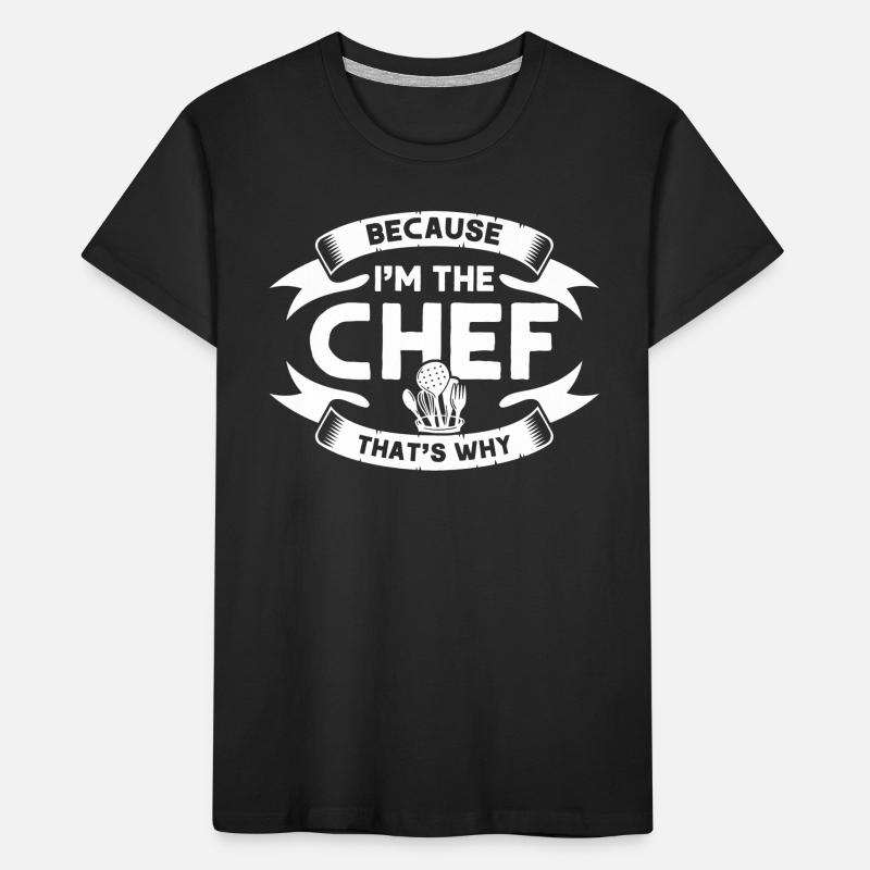 Küchenchef Spruch Geschenk Lustig Koch Kinder Premium Bio T-Shirt