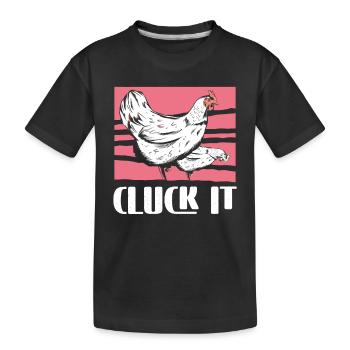 Poulet Happiness It - T-shirt bio Premium Enfant - noir - Devant