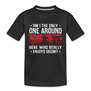 Aikido Am I The Only Fighter Martial Arts Samurai - Kids' Premium Organic T-Shirt - black - Front
