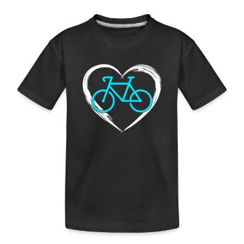 Amour du vélo - T-shirt bio Premium Enfant - noir - Devant