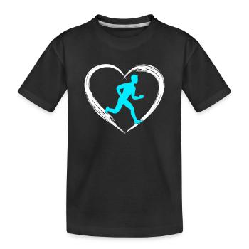 L’amour du jogging - T-shirt bio Premium Enfant - noir - Devant