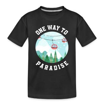 Snowboard Snowboarder - T-shirt bio Premium Enfant - noir - Devant
