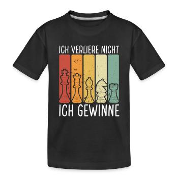 Ich Verliere Nicht Ich Gewinne - Kinder Premium Bio T-Shirt - Schwarz - Vorne