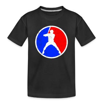 Baseball Logo - T-shirt bio Premium Enfant - noir - Devant
