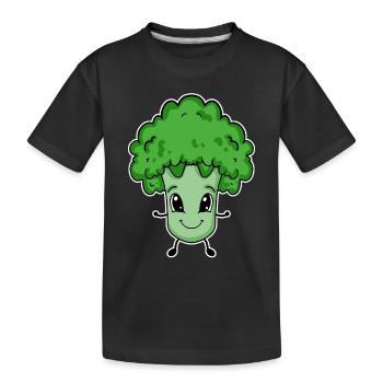 Brocoli pour enfants - T-shirt bio Premium Enfant - noir - Devant
