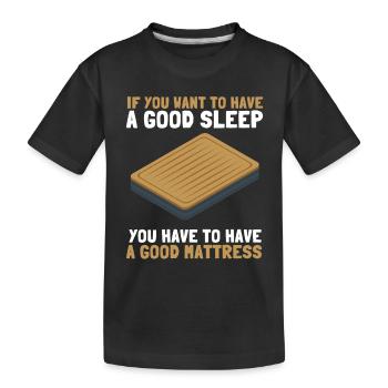 Best Salesman Bed Mattress Doctor - Kinder Premium Bio T-Shirt - Schwarz - Vorne