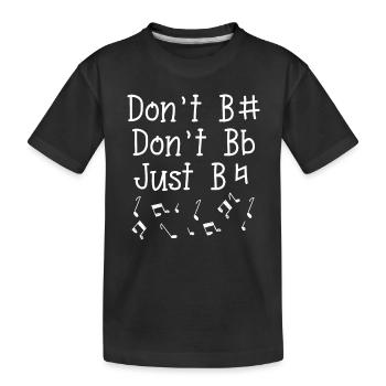 Clavier de musique - T-shirt bio Premium Enfant - noir - Devant