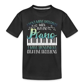 Ich Treffe Kreative Entscheidungen - Kinder Premium Bio T-Shirt - Schwarz - Vorne