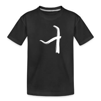 Lettre coréenne Ui - T-shirt bio Premium Enfant - noir - Devant