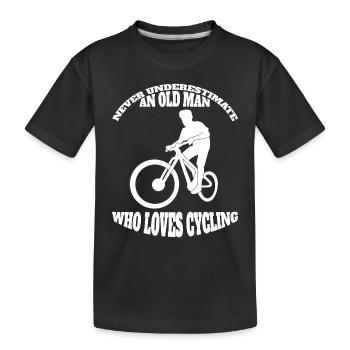 Bike Tour Bicycle Cycling Mountain Bike Cycling - Kids' Premium Organic T-Shirt - black - Front