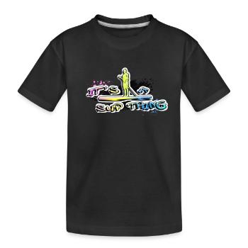 C’est un truc de SUP. Stand up paddle et paddleboard. - T-shirt bio Premium Enfant - noir - Devant