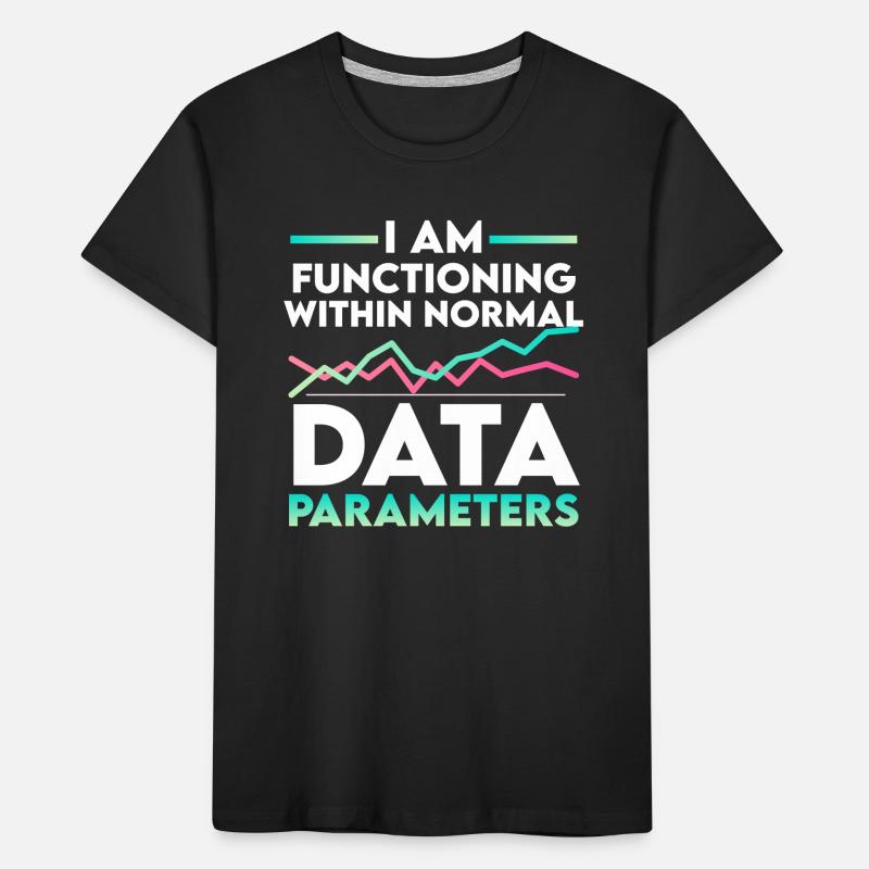 Parameters US Flag Computer Data Scientist Kids' Premium Organic T-Shirt
