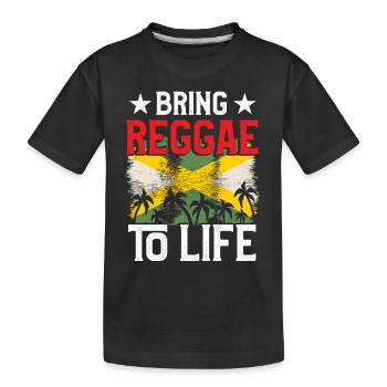 Punk Rap Musique Rastafari Jamaïcain - T-shirt bio Premium Enfant - noir - Devant