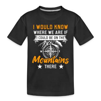 Cartographie Géographie Carte amateurs - T-shirt bio Premium Enfant - noir - Devant