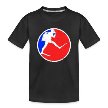 Logo de plongée - T-shirt bio Premium Enfant - noir - Devant