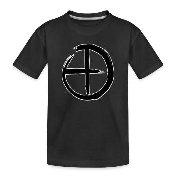 Mars Astrology Symbol - Kids' Premium Organic T-Shirt - black - Front