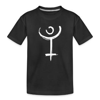 Symbole d’astrologie de Pluton - T-shirt bio Premium Enfant - noir - Devant