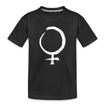 Symbole d’astrologie de Vénus - T-shirt bio Premium Enfant - noir - Devant