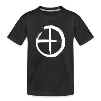 Mars Astrologie Symbol - Kinder Premium Bio T-Shirt - Schwarz - Vorne
