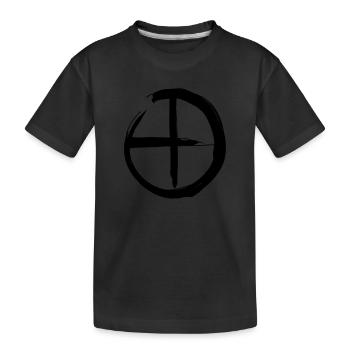 Earth Astrology Symbol - Kids' Premium Organic T-Shirt - black - Front