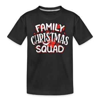 Christmas party of the family, Christmas party - Kids' Premium Organic T-Shirt - black - Front