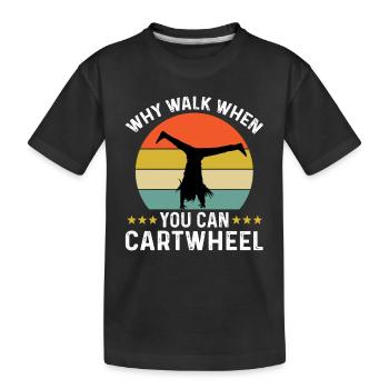 Roue - T-shirt bio Premium Enfant - noir - Devant