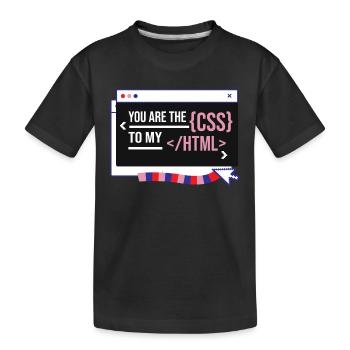 Ingénieur développeur logiciel - T-shirt bio Premium Enfant - noir - Devant