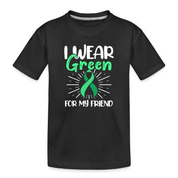 Sensibilisation à la santé mentale écologique - T-shirt bio Premium Enfant - noir - Devant