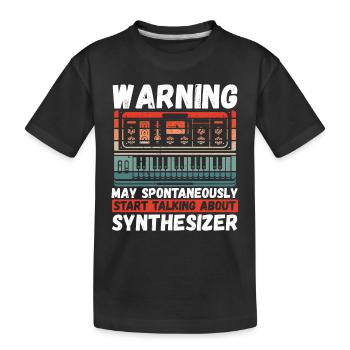 Commencez à utiliser des synthétiseurs - T-shirt bio Premium Enfant - noir - Devant