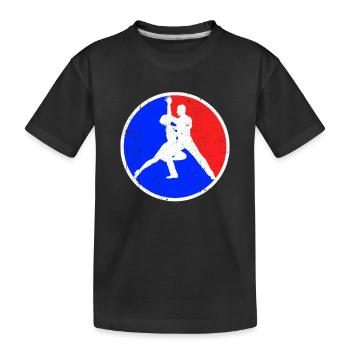 Tanzen Logo - Kinder Premium Bio T-Shirt - Schwarz - Vorne