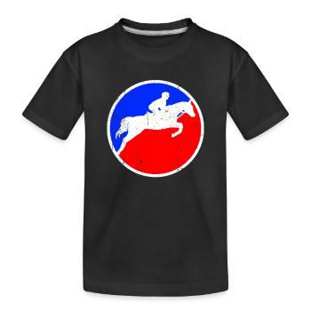 Logo de l’équitation - T-shirt bio Premium Enfant - noir - Devant