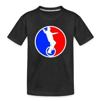 Logo de monocycle - T-shirt bio Premium Enfant - noir - Devant